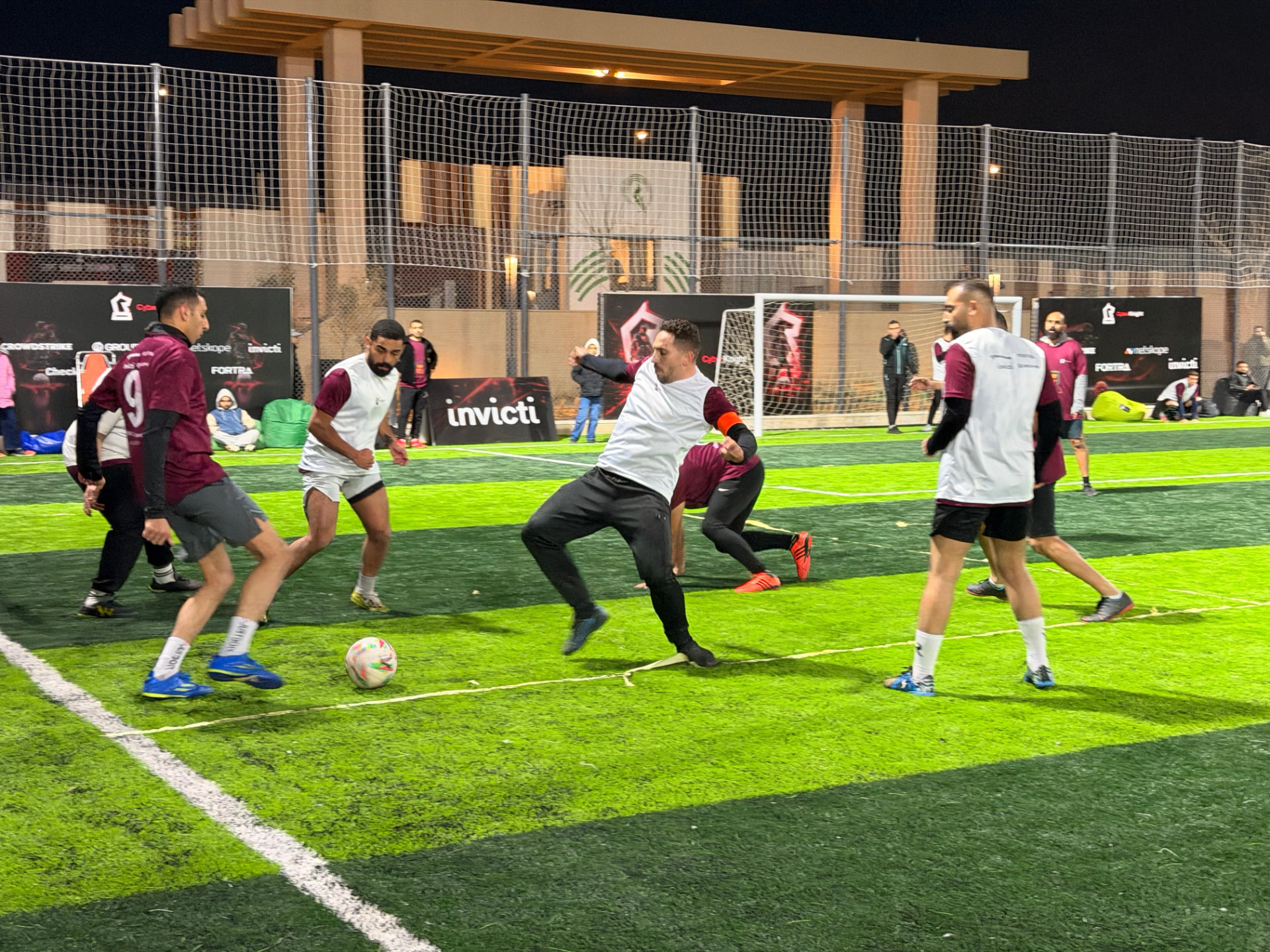 CyberKnight football tournament with vendor partners